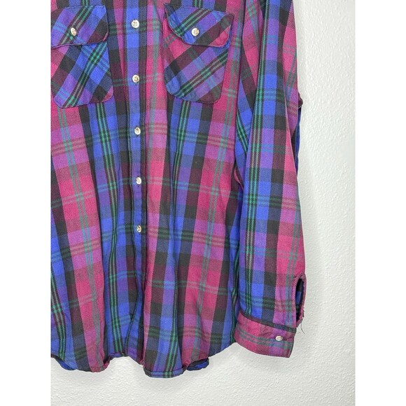 Vintage Union Made Great Northwest Sportswear Flannel Plaid Shirt Men's Sz 2XL? - Picture 6 of 16
